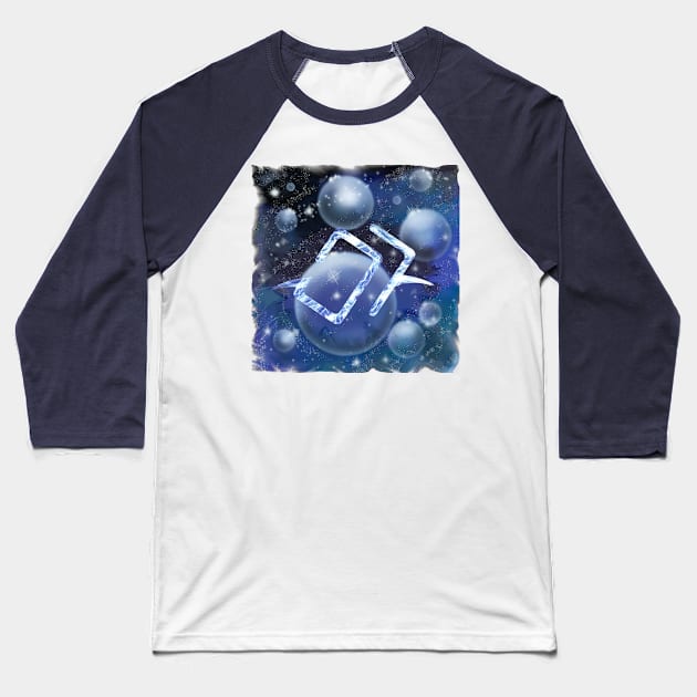 Astrologian Galaxy Baseball T-Shirt by SelrynaInk